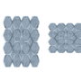 Mijölnir Juego de alfombrillas de baño Azul (2 piezas)